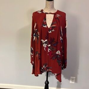 Free People Maroon Tunic Dress size small